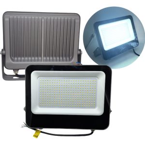 Reflector Led 400w 4000w De Iluminación Ip65 Uso Exteriores Carcasa Negro Luz Blanco Frío