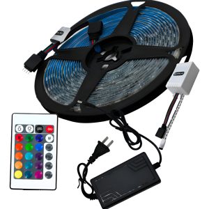 Tira Rgb Led Kit 5050 De 5 Mts 16 Colores Con Control Remoto
