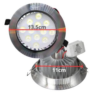 Alternative view of 10 Lamparas Led 12w (100w) Dirigible Satinada Super Potente