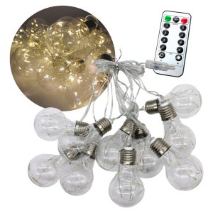 Pack 5 Series Luces Led Vintage Tipo Bombilla 3m Decorativa