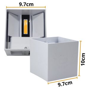 Alternative view of Paquete De 70 Arbotantes Led Cubo Blanco Exterior 3000k