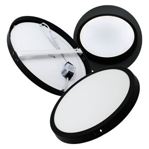 Pack 5 Lampara Led Sobreponer 24w Luz Blanca Orilla Negra