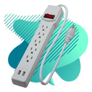 Alternative view of Multicontacto Pro-eléctrico Contra Picos Con Puertos Usb