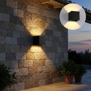 Lampara Led Arbotante Doble Luz Vintage Elegante Exterior