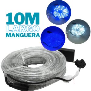 Alternative view of Manguera Serie Exterior Led 10 Mts 5 Cambios Blanco Con Azul