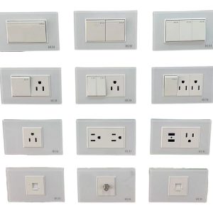 Pack De 10 Placas De Apagadores Y Contactos T/cristal Elegir