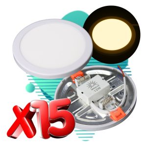 Alternative view of 15 Lámparas Ajustable Led 15w Luz Calida Iluminación De 120w