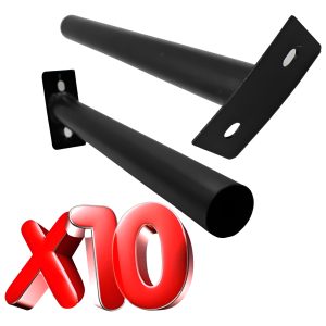Paquete 10 Brazo Para Lámpara Suburbana Galvanizado 40cm