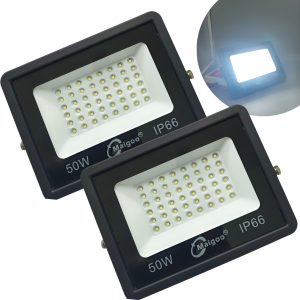Paquete 2 Super Reflectores Led 50w Para Interperie Oferta