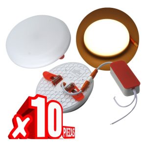 Alternative view of 10 Lamparas Empotrar Luz Calida 18w 12cm Bote O Plafón Aspir