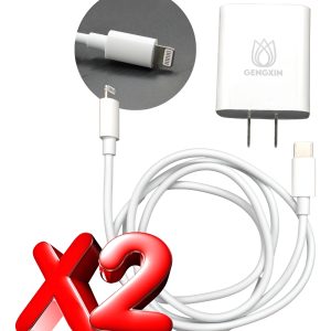 Pack 2pz Cargador De Celuar Carga Rápida iPhone Completo Hd