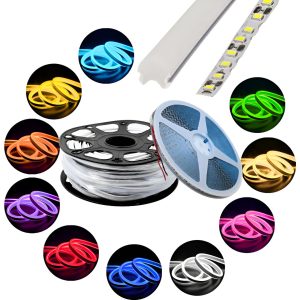 Super Tira Led Segunda Generacion Neon Flex 25m Color Elegir