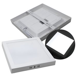 Paquete De 10 Lamparas Led Cuadrada De Sobreponer 18w