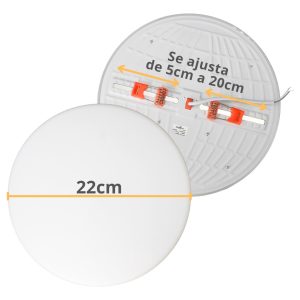 Alternative view of Lampara Led Plafon Aspirina Ajustable 40w 3 Intensidades