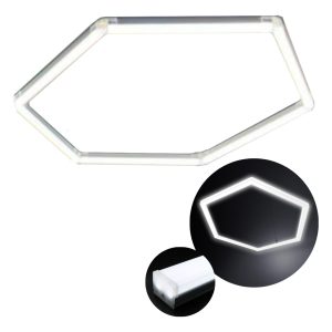 Alternative view of Super Lampara 4 Hexagonos Armable Luz Blanca 115cm 20w