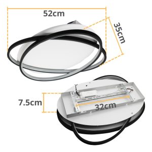 Alternative view of Lampara Led Para Techo 3 Tonos 60w Elegante Sobreponer