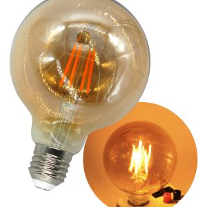 Foco Led Ahorrador Vintage Globo Incandescente 4w Cálida