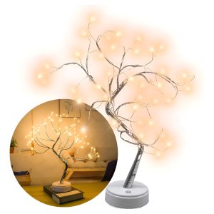 Lampara Led Buro Bonsai Decorativo Touch Luz Calida
