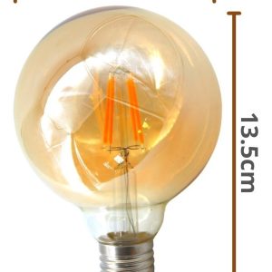 Alternative view of Foco Led Vintage Globo Incandescente Esfera G125 4w Calida