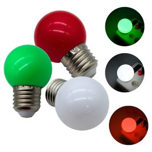 Pack Fiestas Patrias 18 Focos Led G45 Verde Blanco Rojo E27