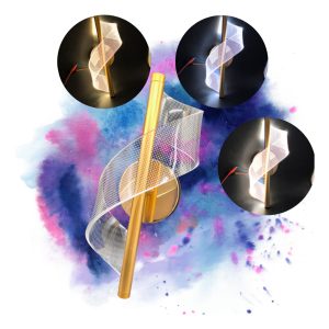 Alternative view of Arbotante Minimalista Nota Musical 3 Tonos Luz Decorativo Hd