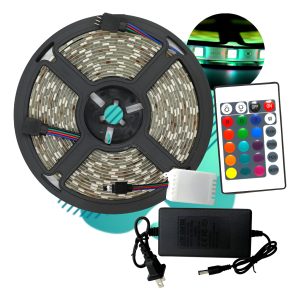 Paquete De 10 Tiras Led Completas 5050 Rgb Multicolor