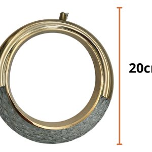 Alternative view of Lampara Colgante Decorativa Minimalista Anillo Dorado