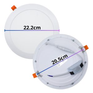 Alternative view of Lampara Panel Led Empotrar Plafon 18w (150w) 22 Cm Completa