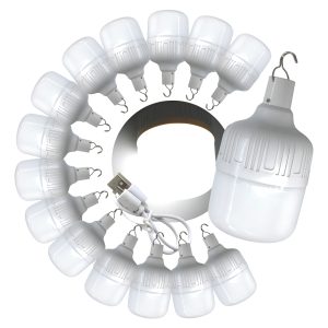 15 Focos Led Recargable De Acampar , Emergencia (100w)