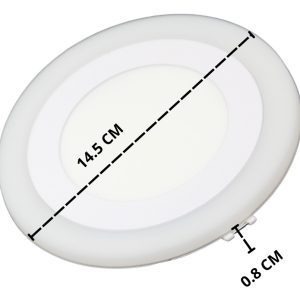 Alternative view of Lampara Led Empotrar Bicolor 6w+3w Blanco/pgb Plafon Oferta