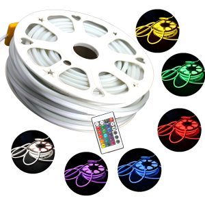 Manguera Neon Flex Led Multicolor Rgb Conexión Directa 25 M