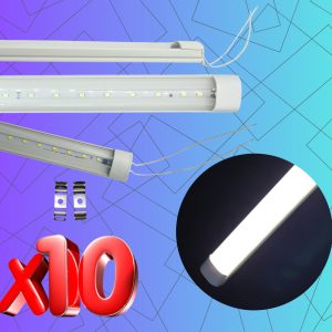 Alternative view of Lote De 10 Regletas Tira Led 18w Completa Con Accesorios