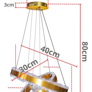 Alternative view of Lampara Candil Neon Led Minimalista Control 3 Tonos 3121
