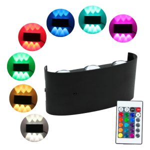70 Lamparas Led Arbotante Industrial Luz Rgb 6 Luces Hd