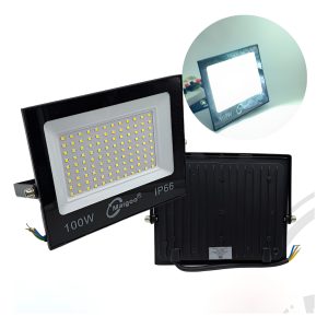 Reflector Led 100w Slim Luz Blanca P/ Exterior 110-220 V