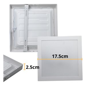 Alternative view of Lampara Led Cuadrada De Sobreponer 12w T/ Panel 100w