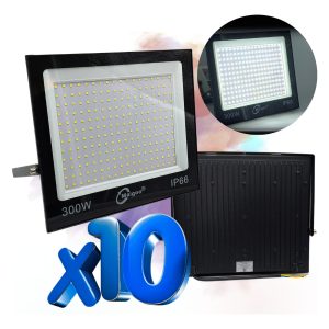 Alternative view of Pack 10pz Reflectores Led De 300w , Iluminación Mayor A 1000