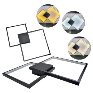 Lampara Led Minimalista Decorativo Cuadrados 3 Temperaturas