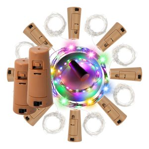 10 Corchos Led Para Botella 2 Mts Blanco Frio O Calido