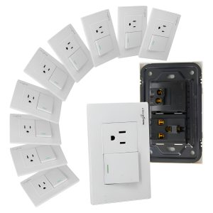 Pack De 135 Contactos Duplex Y 40 Apagador Sencill Completos