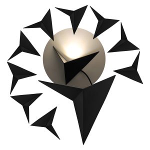 Paquete 10 Lampara Arbotante Luz Led 5w Tipo Paloma Calida