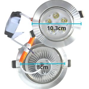 Alternative view of Empotrable Dirigible Led Para Bote O Plafon 5w Completa