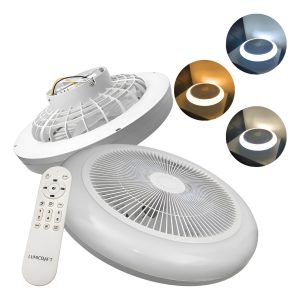 Super Ventilador Lámpara Led 88w Control Remoto 12 Pulgadas