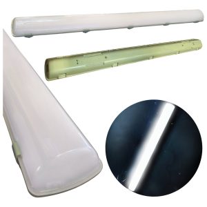 Super Lampara Gabinete Opalino Led Antivapor 40w Luz Blanca