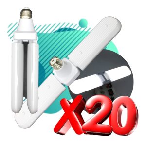 Alternative view of Paquete De 20 Focos Lámpara Led 24w Luz Fría 2 Aspas