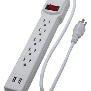 Multicontacto Pro-eléctrico Contra Picos Con Puertos Usb