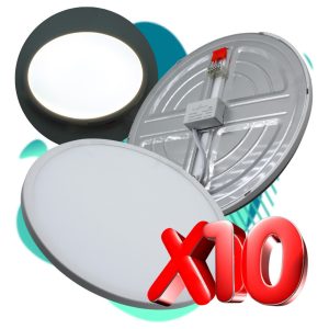 Alternative view of 10 Lamparas Panel Led 24w Ajustable Para Botes Plafon O Caja
