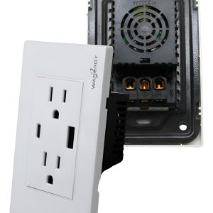 Contacto Duplex + 2 Tomas Usb Doble 15 A. 125/250v Blanco