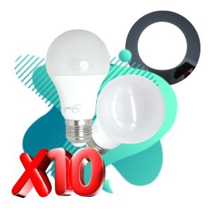 Alternative view of Pack De 10 Focos Led 9w Bombilla Ahorrador Luz Blanca E26
