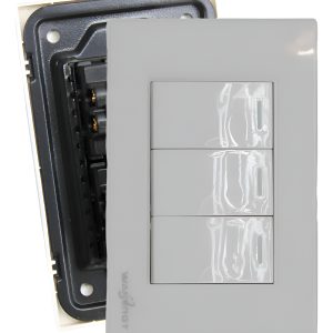 Paquete De 10 Placa Blanca De 3 Apagadores Sencillos